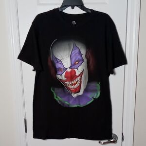 Way To Celebrate Halloween Scary Clown Men's Short Sleeve T-Shirt Size L (42-44)
